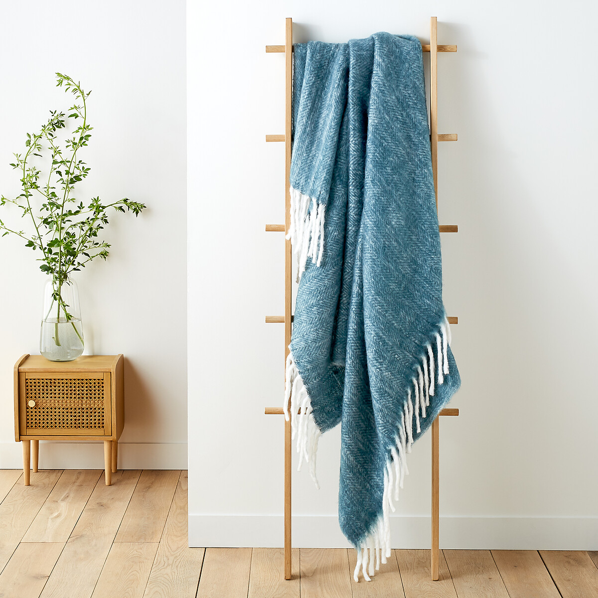LA REDOUTE INTERIEURS Plaid met visgraatmotief, Basalm
