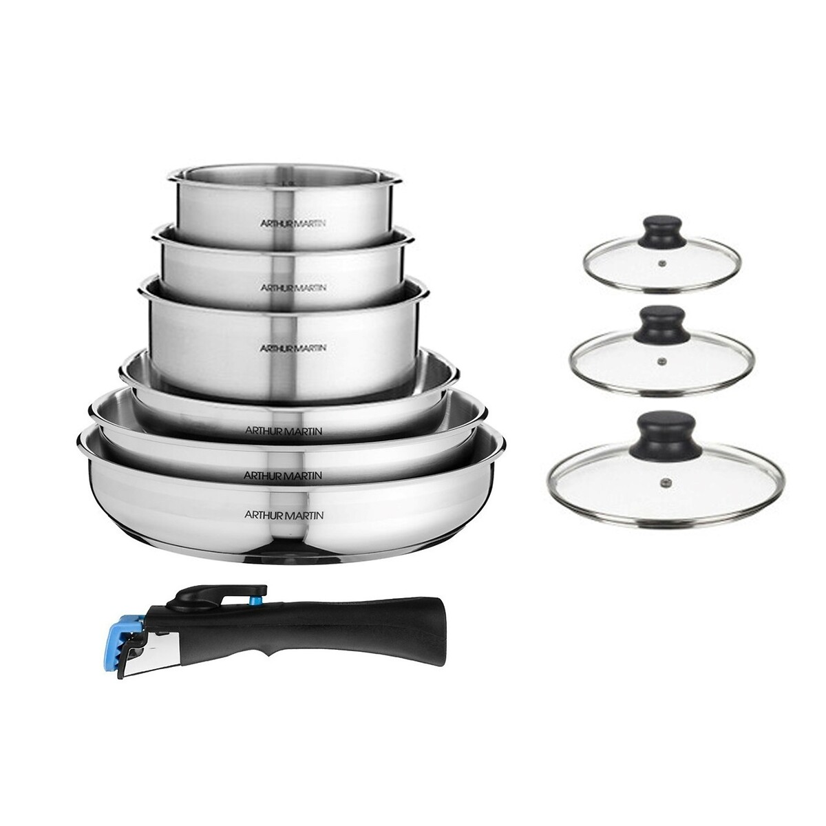 Batterie de cuisine 10 pièces 