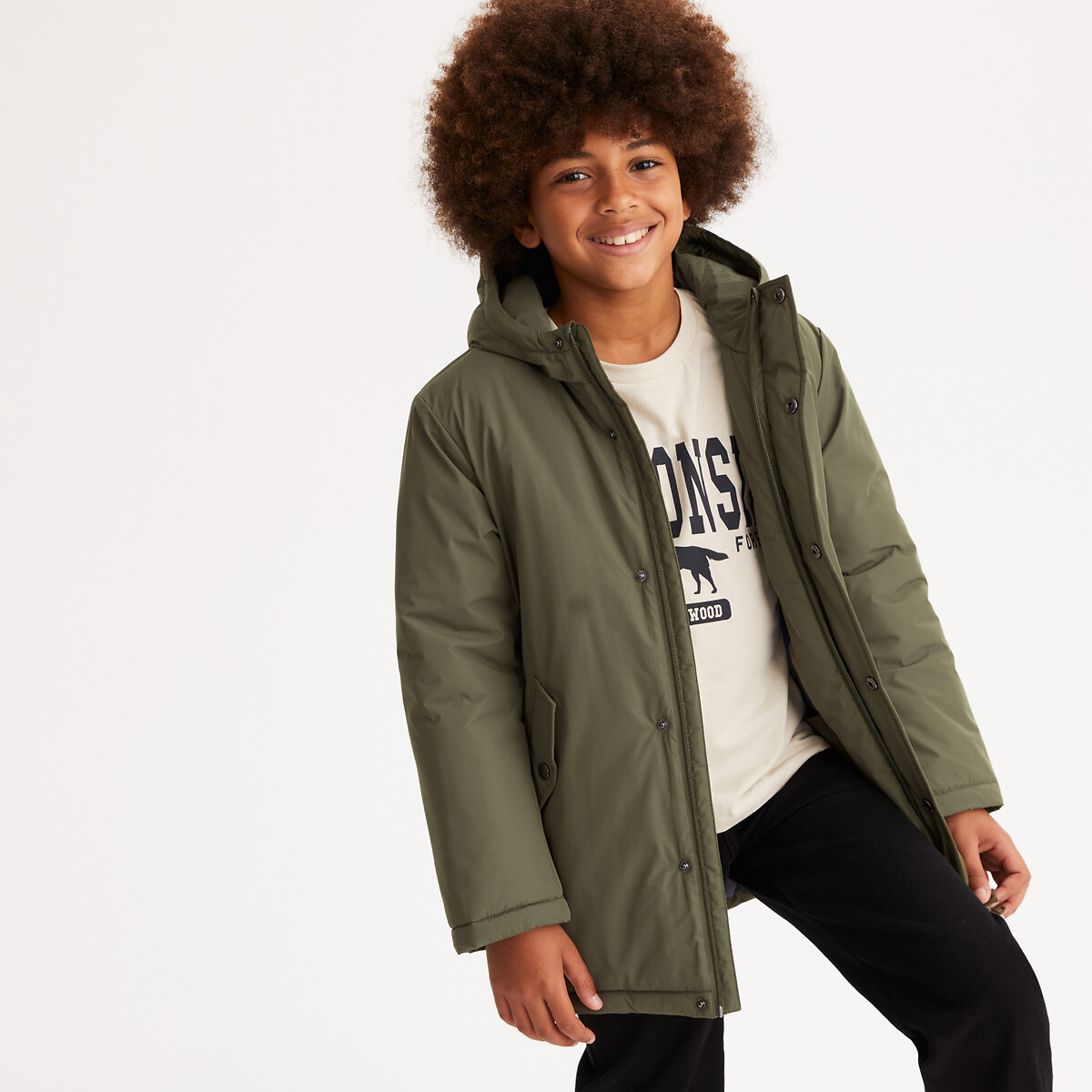 La Redoute Collections Warm Hooded Parka Green 6Y (114Cm) Kids