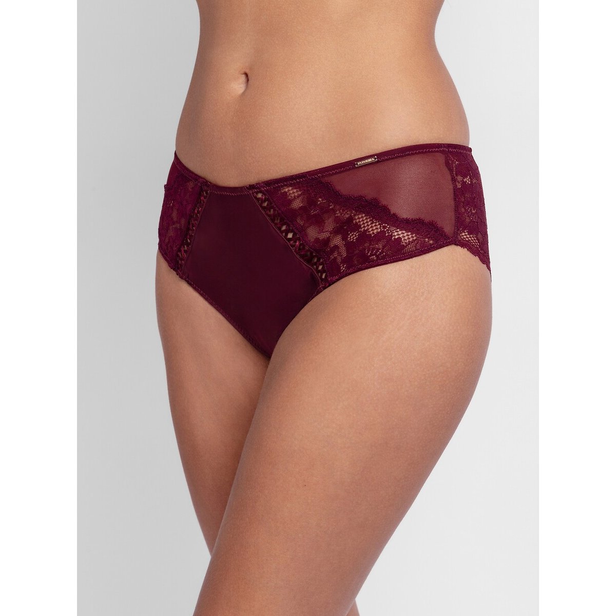Dorina Lyra-Satin Briefs Women's Burgundy Extra Small