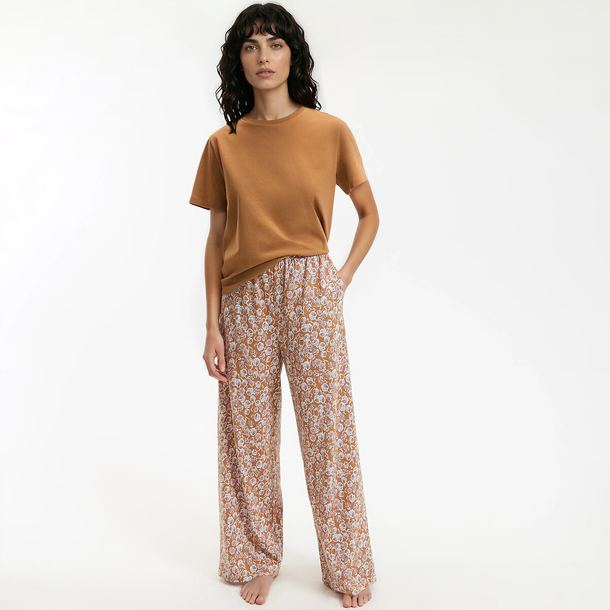 La Redoute Collections Printed Jersey Pyjamas Women's Floral Print Xxl