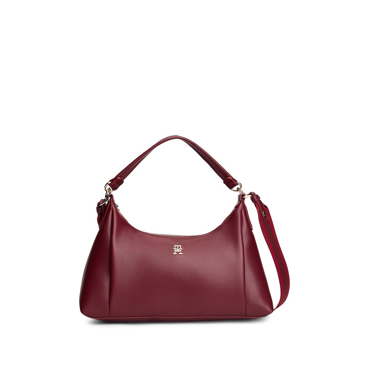 Tommy Hilfiger Th Essential Shoulder Bag Women's Burgundy