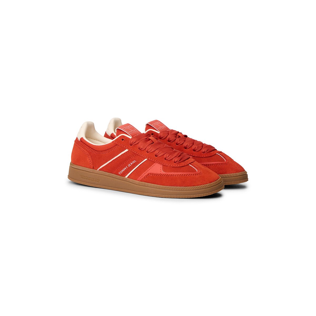 Tommy Jeans The Greenwich Suede Trainers Women's Orange Size 38 (5)
