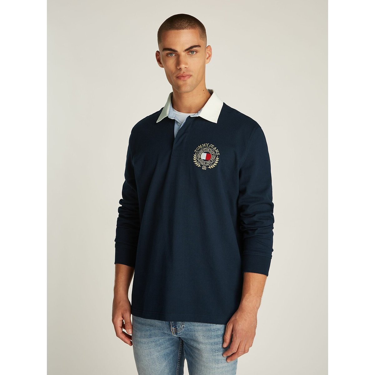 TOMMY JEANS Rugby poloshirt met logo