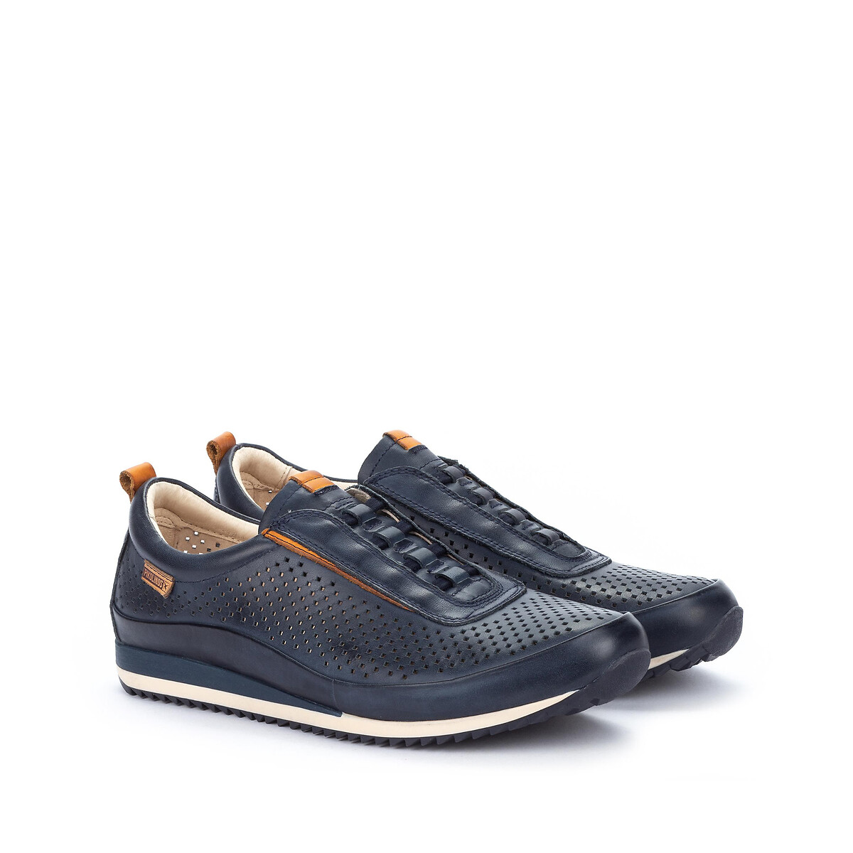 Pikolinos Men's Blue Liverpool Leather Trainers Size 45