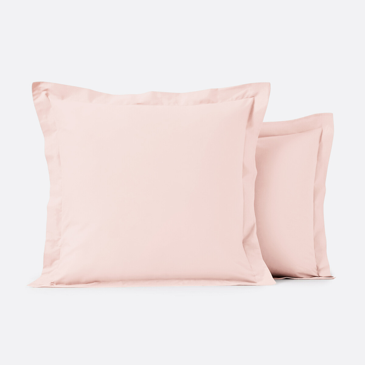 Funda de almohada de algodón orgánico con volante plano Scenario. Talla 63 x 63 cm. Color