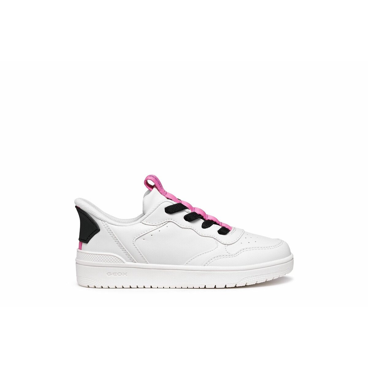 Geox White/Fuchsia Kids Washiba Fast-In Trainers Size 37 (4)