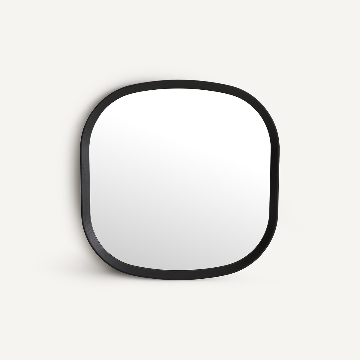 Am.pm Orion Square Mirror In Solid Oak, H60cm Unisex Black