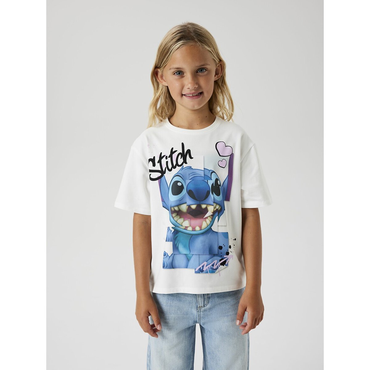 Name it T-shirt met korte mouwen en Stitch print