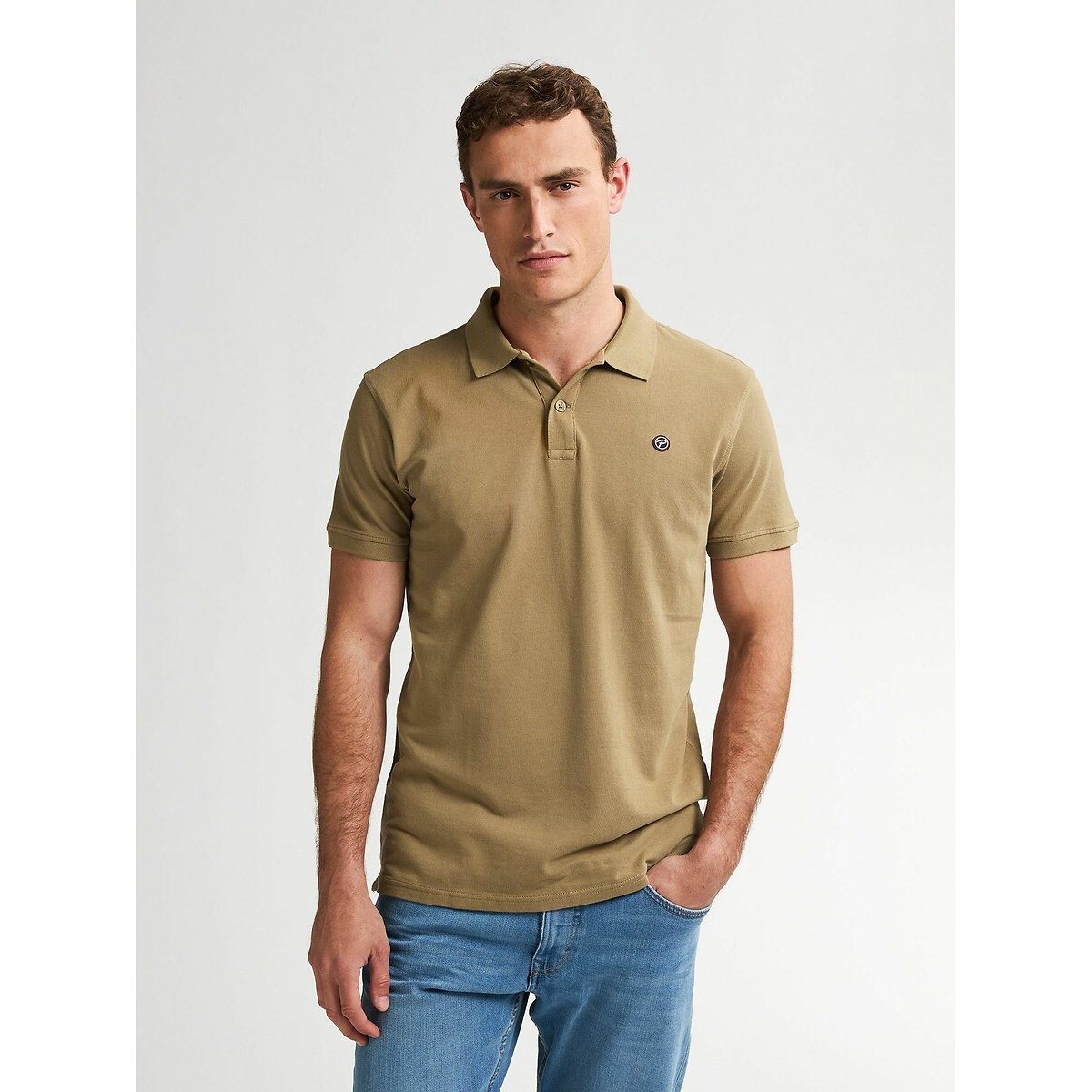 Petrol Industries Regular Fit Polo Shirt Men's Beige Extra Large