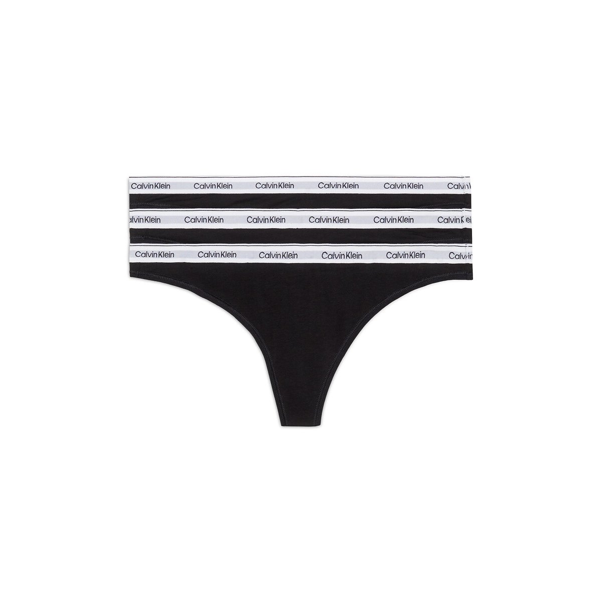 Calvin Klein Women's Black 3 Pack Thongs in Size 14, Sports Direct - Image 5