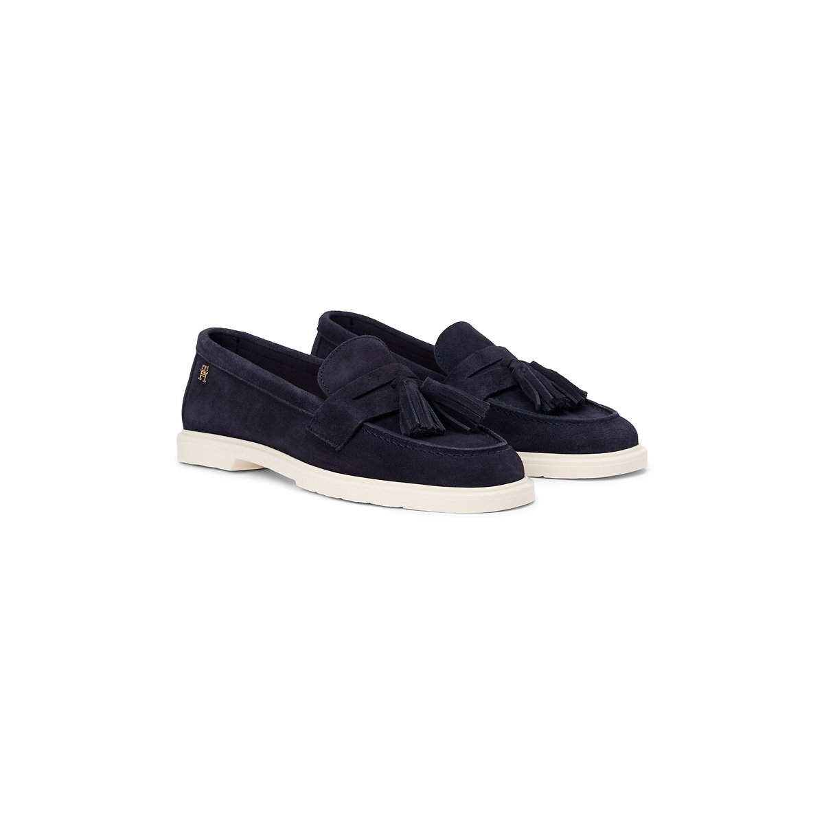 Tommy Hilfiger Soft Suede Loafers Women's Navy Blue Size 40 (6.5)