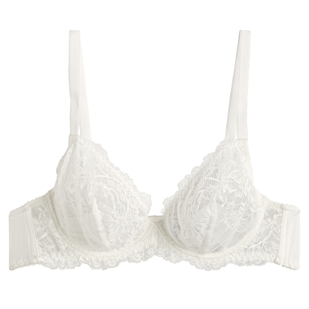 La Redoute Collections Valentine Lace Triangle Bra Women's Ivory 32B