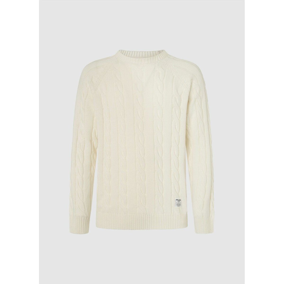 Pepe jeans Trui met ronde hals, in kabeltricot