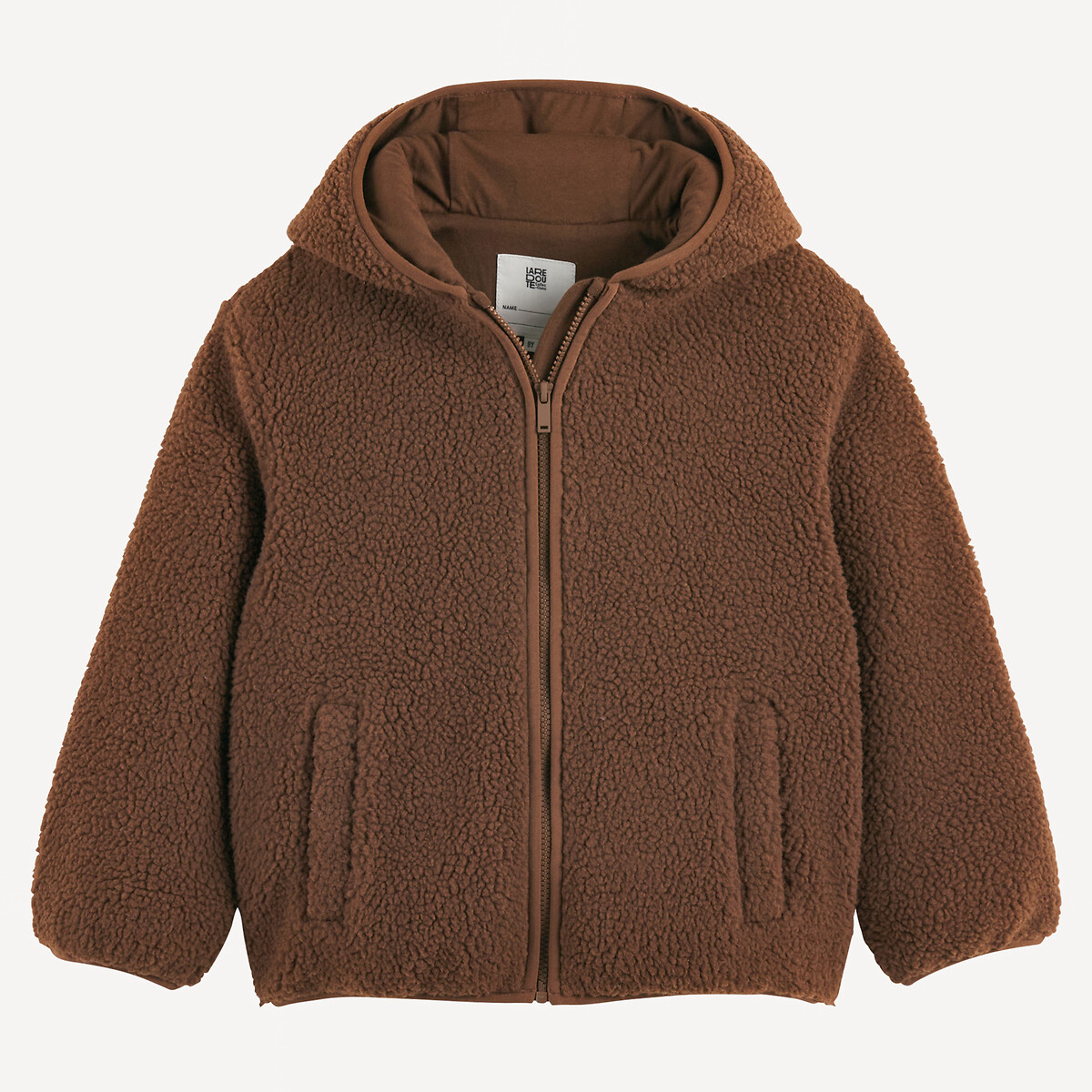 Gilet sherpa à capuche