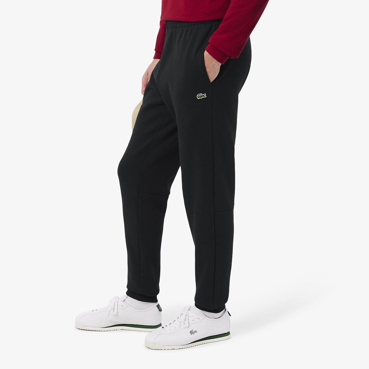 Lacoste Tapered Fit Fleece Joggers Men's Black Medium