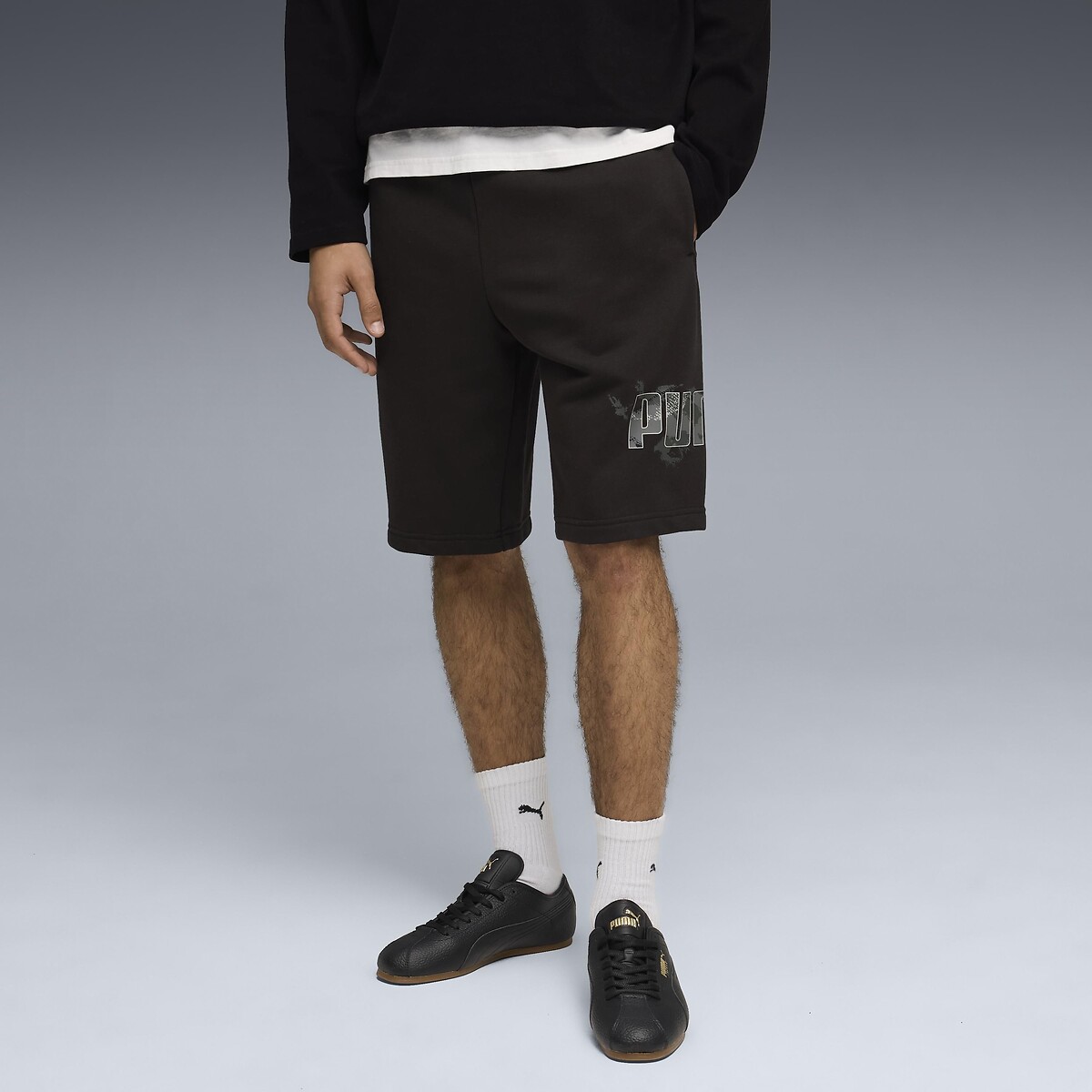 Puma Camo Shorts Men's Black Medium