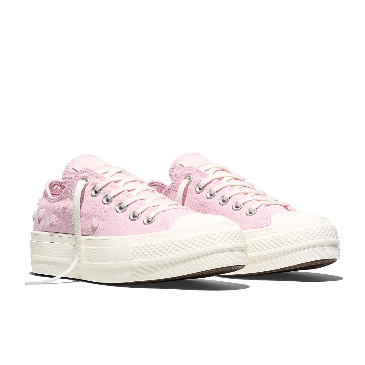 Converse Ctas Lift Beading Trainers Women's Pink Size 40 (6.5)