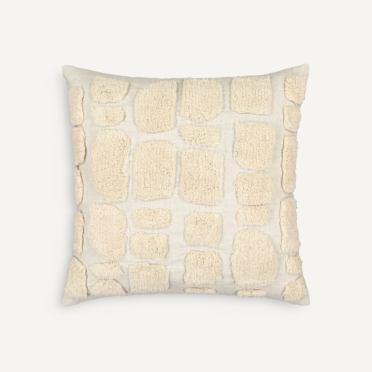 Am.pm Peeble Textured Linen Cotton Cushion Cover Unisex Natural Medium