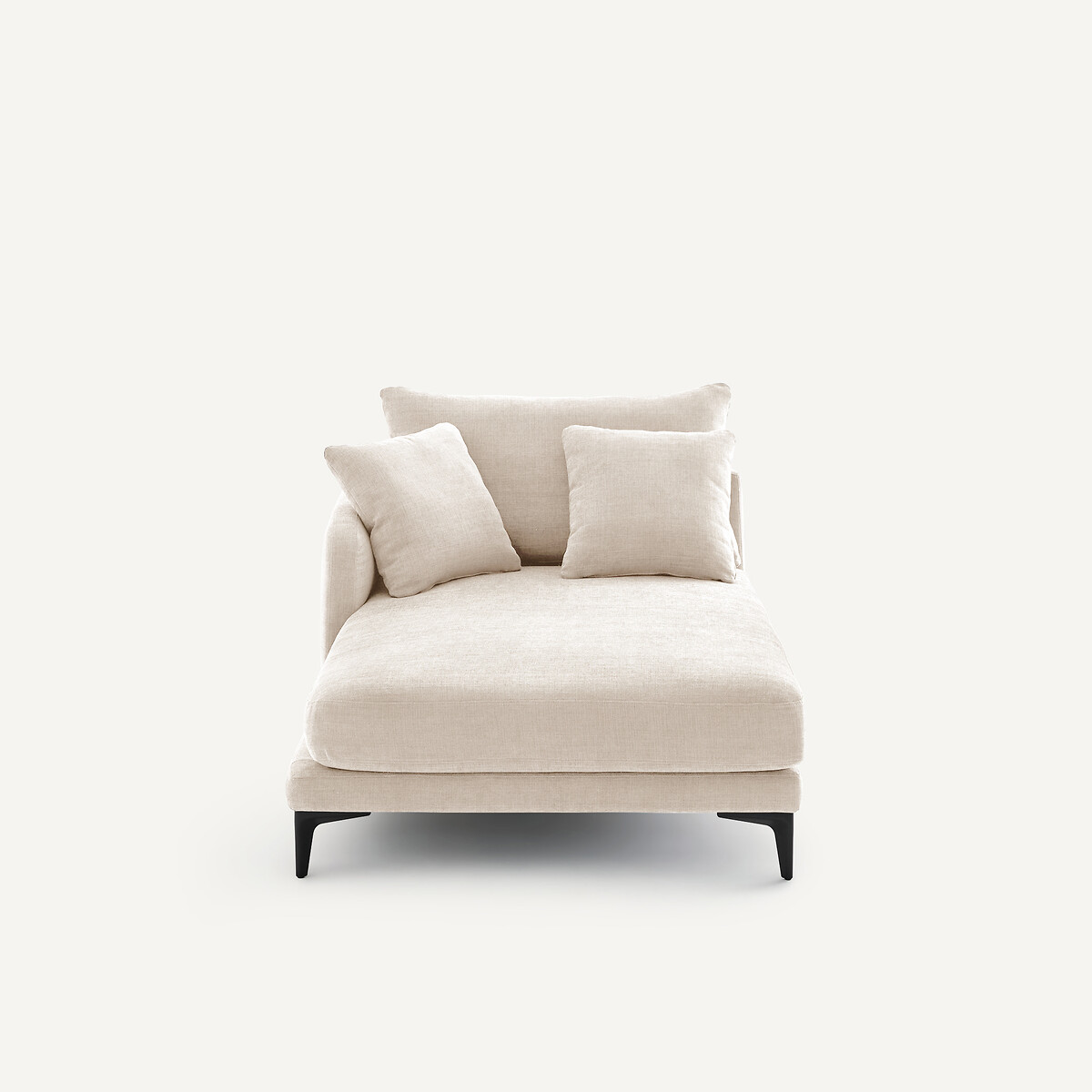 EMMANUEL GALLINA X AM.PM Longchair in polyester-katoen, MODERNISTE, ontwerp van Emmanuel Gallina