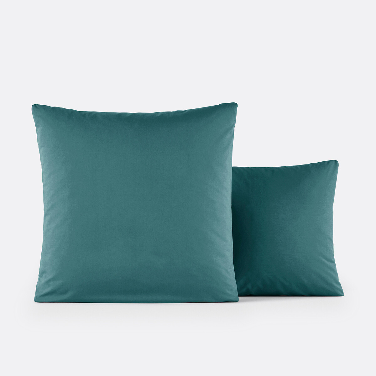 La Redoute Interieurs Scenario Cotton Percale 200 Thread Count Pillowcase Unisex Peacock Blue Standard (50X70cm)