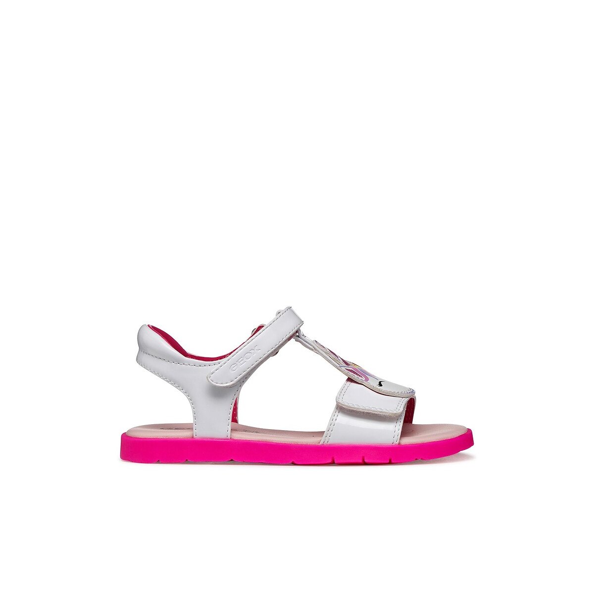 Geox Joyfoot Sandals White/Fuchsia Size 32 (13.5) Kids