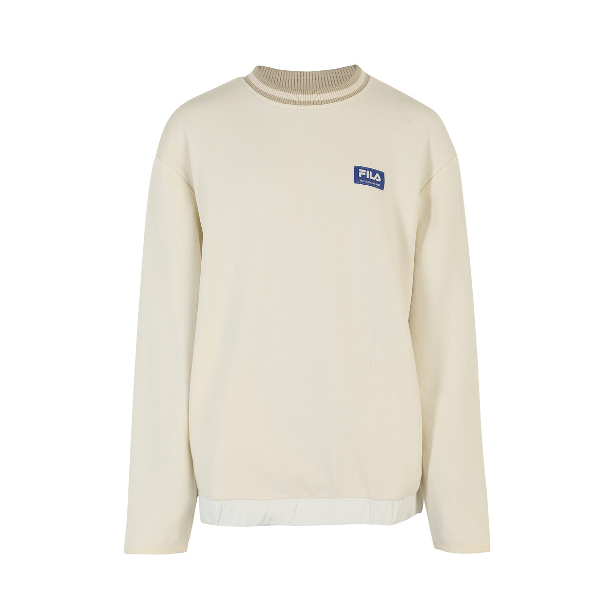 Fila Sweater in molton met ronde hals