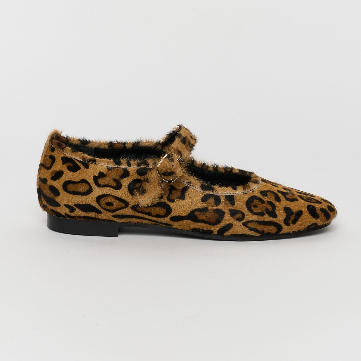 Petite Mendigote Claudette Ballet Pumps Women's Leopard Print Size 37 (4)