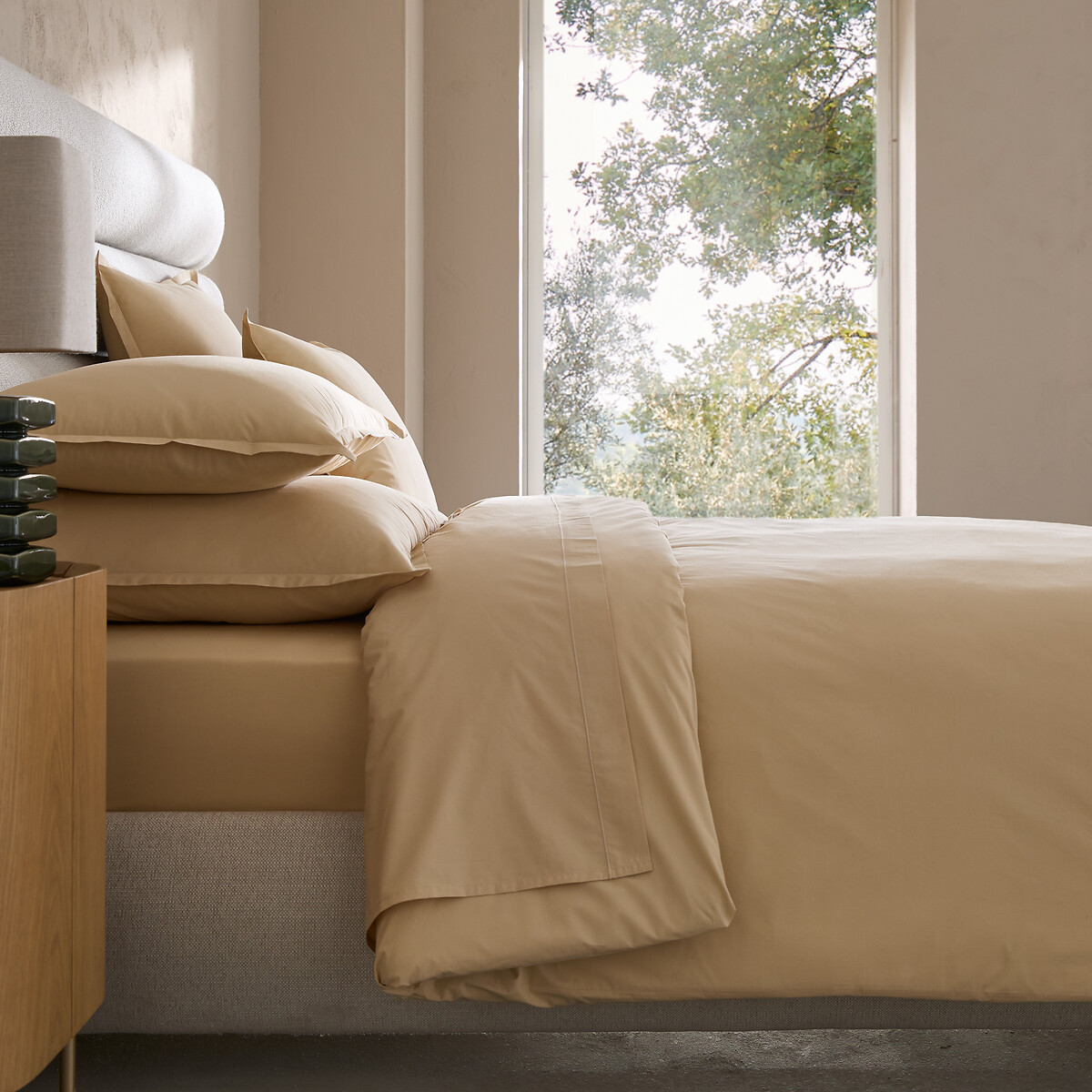 Am.pm Veneto Cotton Percale Duvet Cover Unisex Camel Superking (260X240cm)