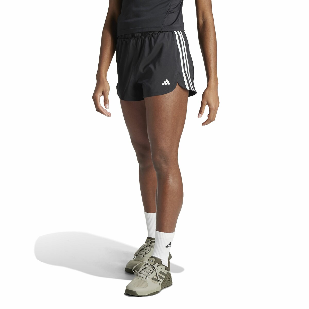 Adidas Performance Pacer Gym Shorts, Length 5" Women's Black Small