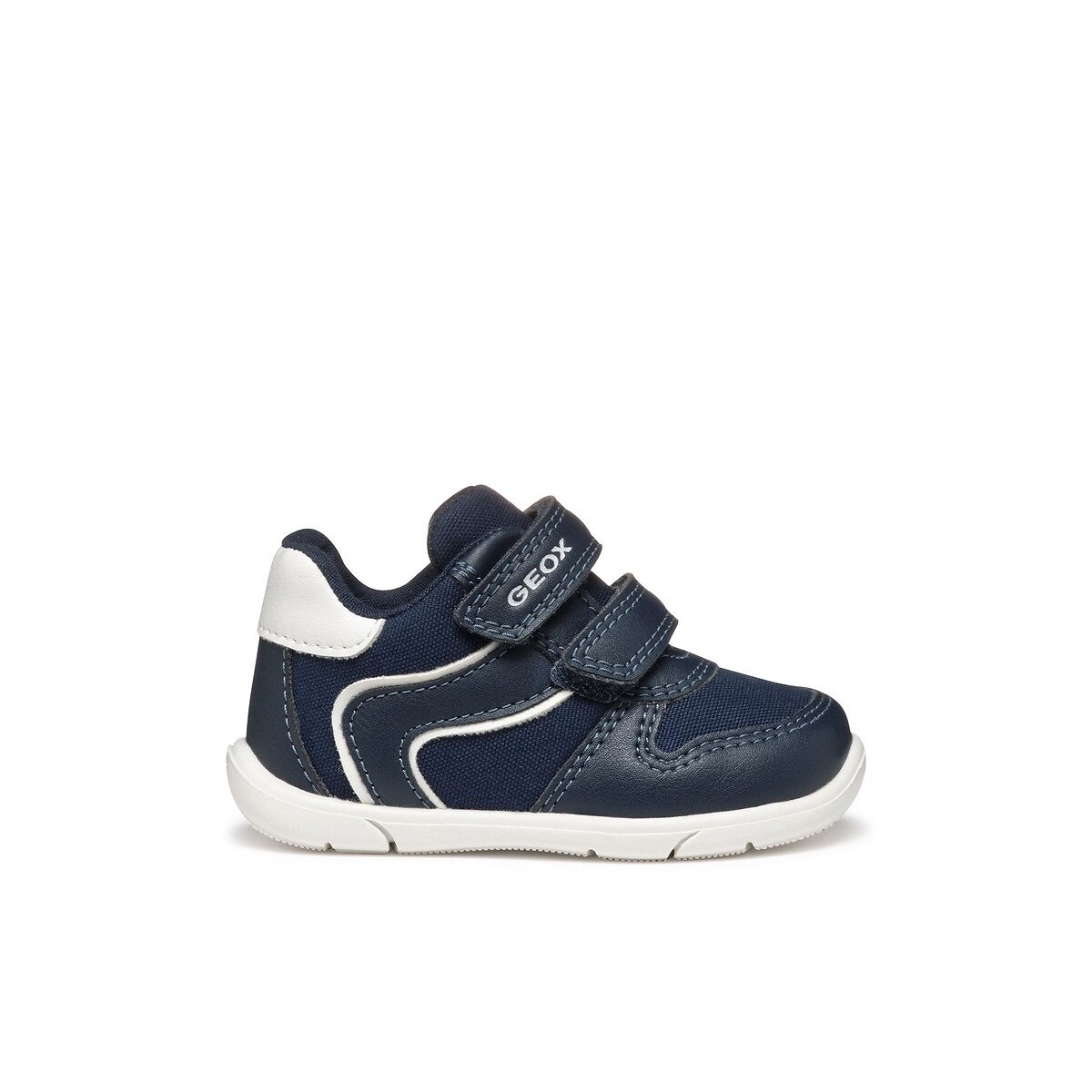 Geox Zapito First Steps Trainers With Touch 'N' Close Fastening Navy Blue Size 21 (4.5) Kids