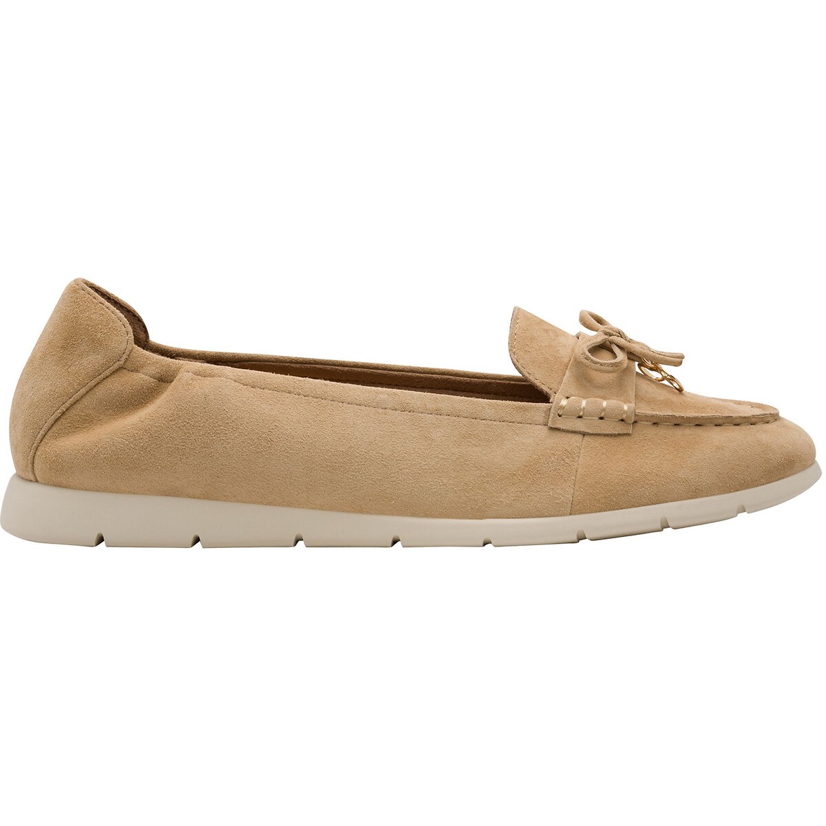 Tamaris Suede Loafers Women's Tan Size 39