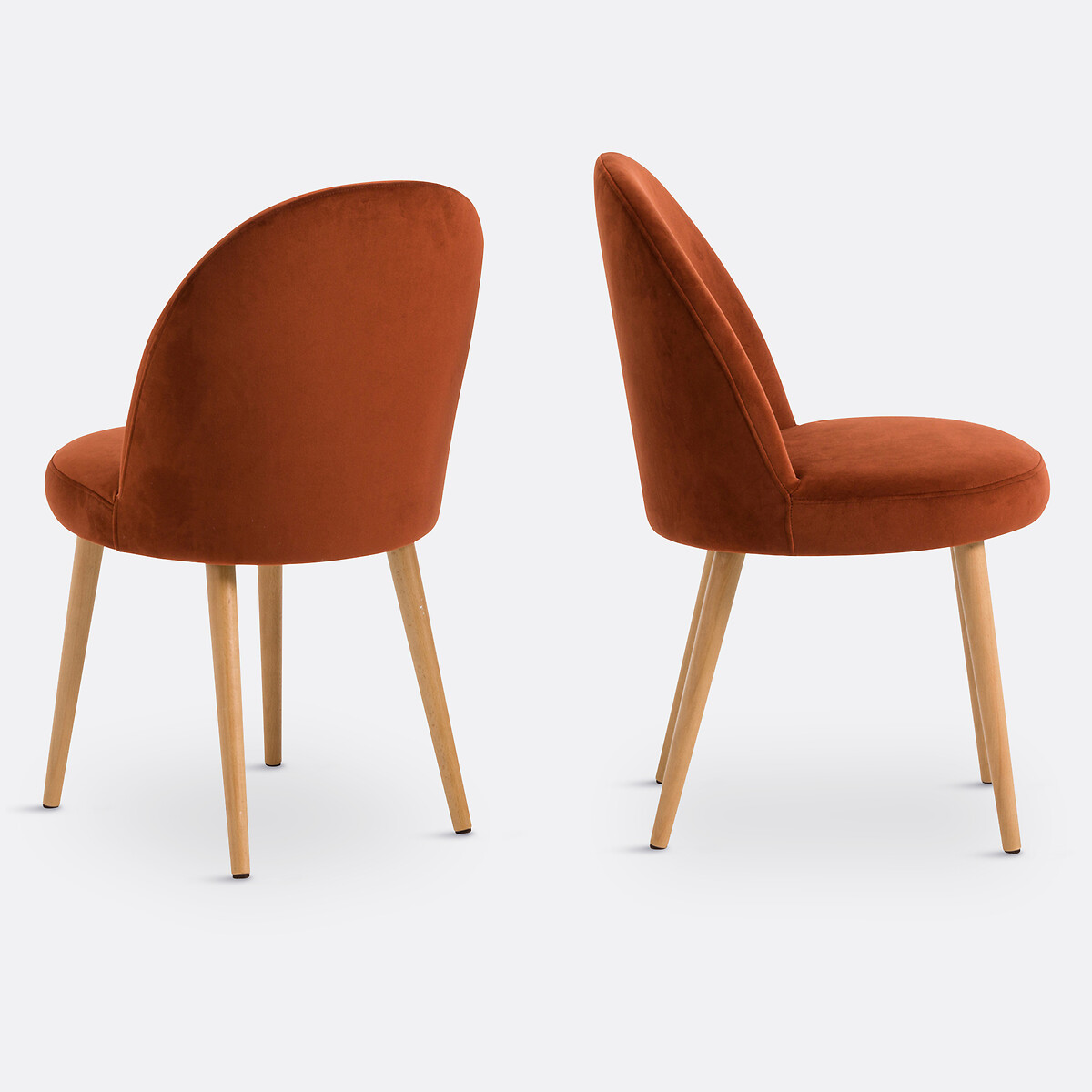 Lot De 2 Chaises Velours, Inès — vue 3