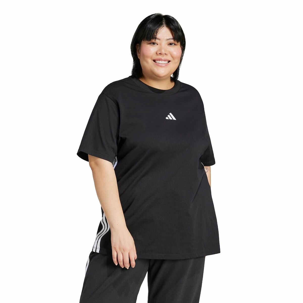 Adidas Sportswear T-Shirt Essentials 3-Stripes Sizes) Women's Black 3XL