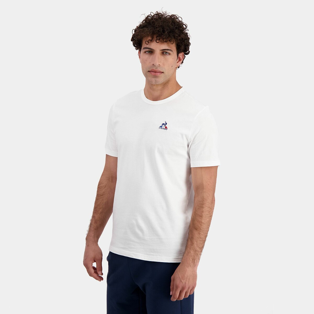 Le Coq Sportif Ess N°1 Short Sleeve T-shirt Branco 2XL Homem