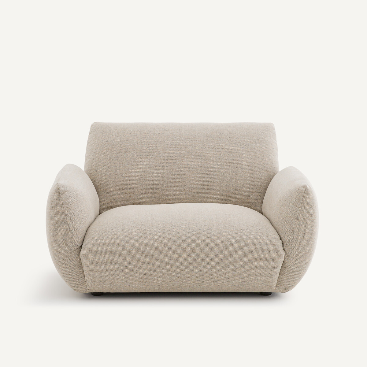 Fauteuil en texturé viscose et lin, SPOGANO