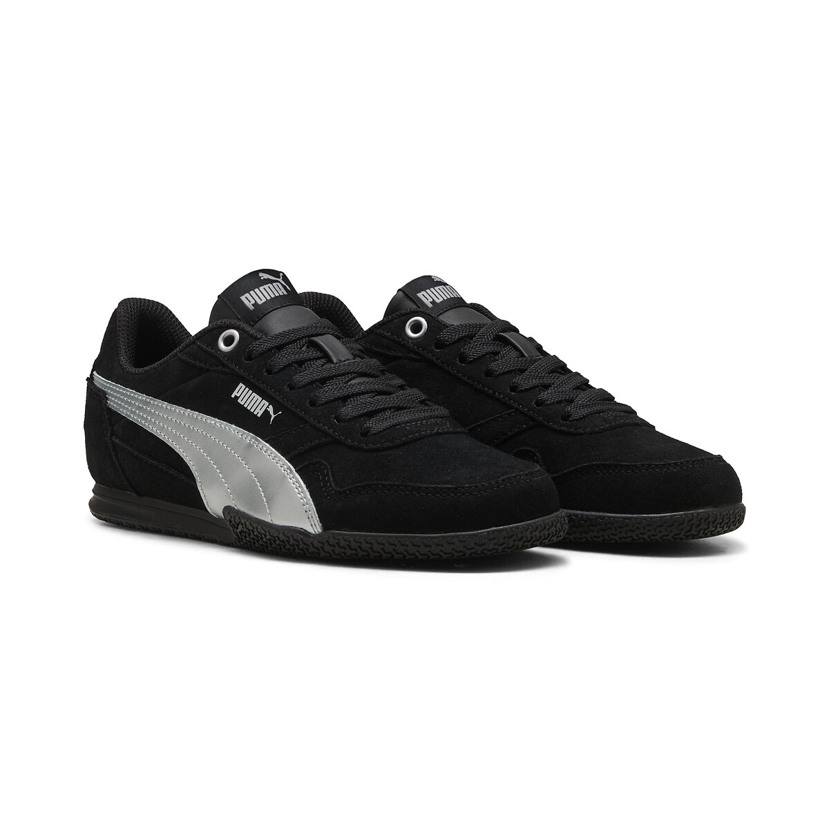 Puma Bella Donna Sd Metallic Trainers Black Size 36 (3.5) Kids