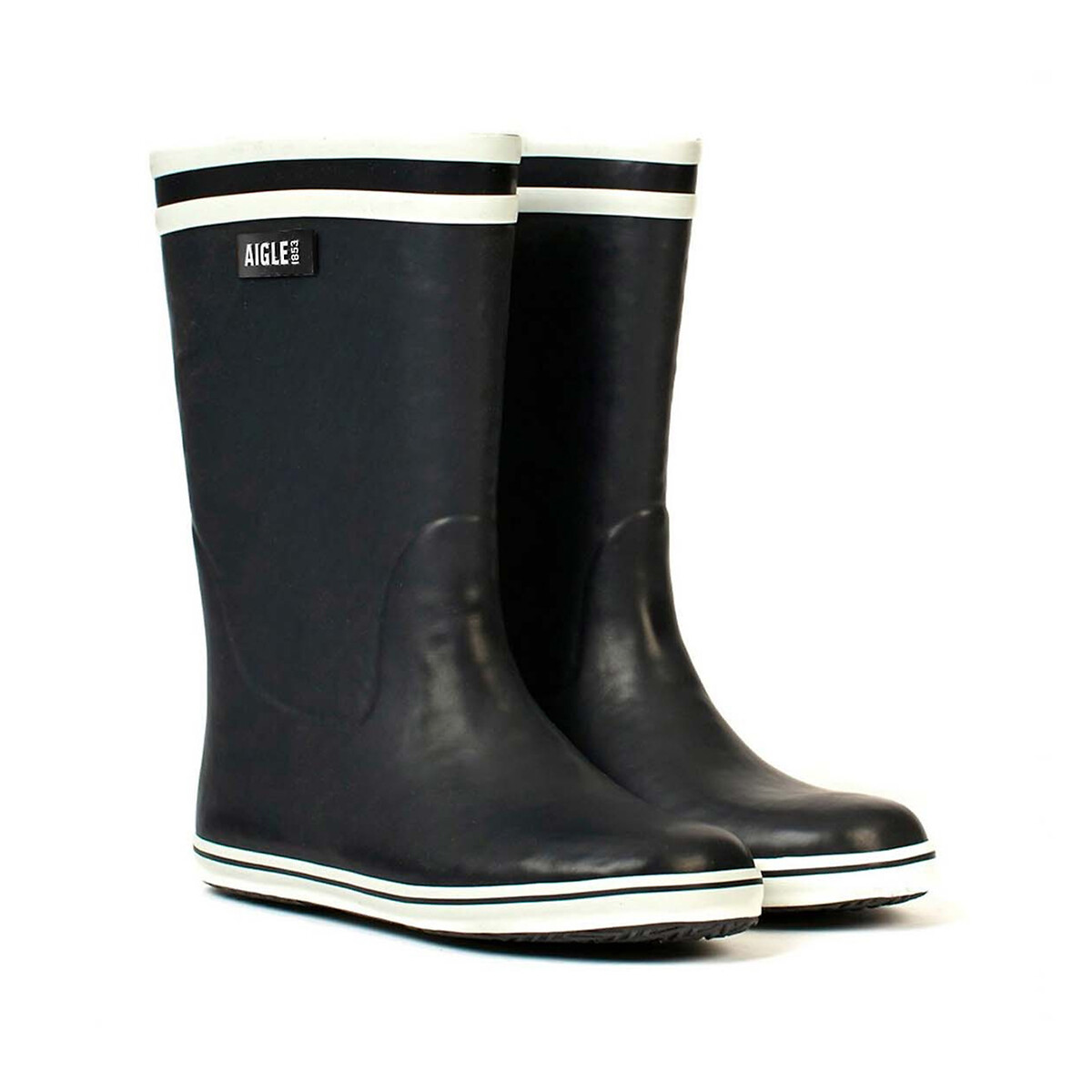 Aigle Malouine Fur 2 Wellies With Faux Fur Lining Women's Navy Size 37 (4)