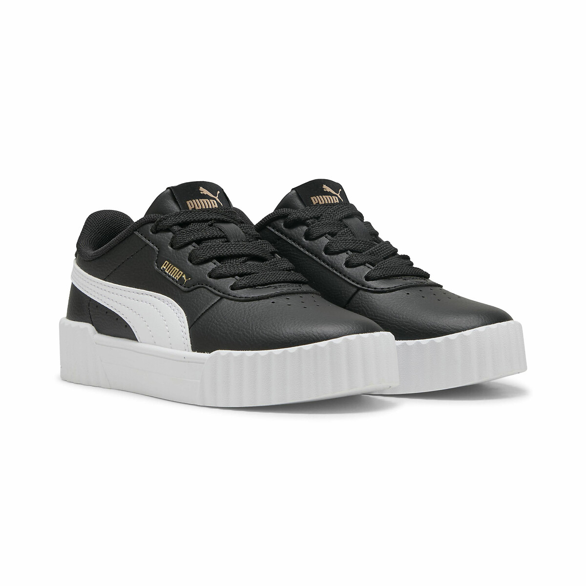 Puma Carina 3.0 Trainers Black/White Size 34 (1,5) Kids - La Redoute