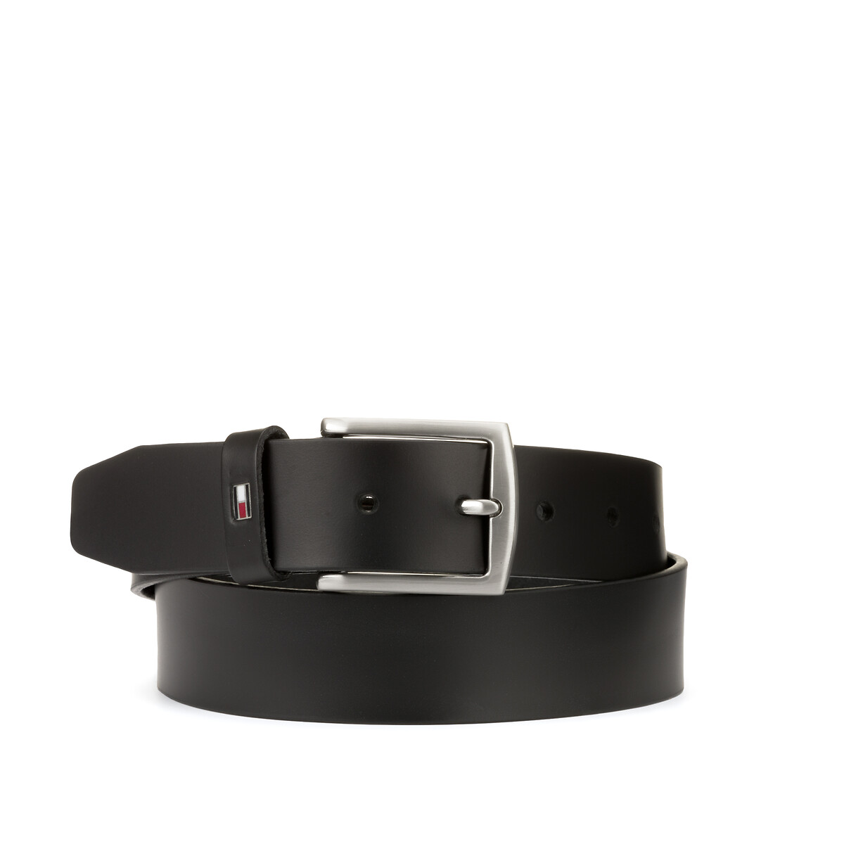 Tommy Hilfiger New Denton Leather Belt Men's Black Medium