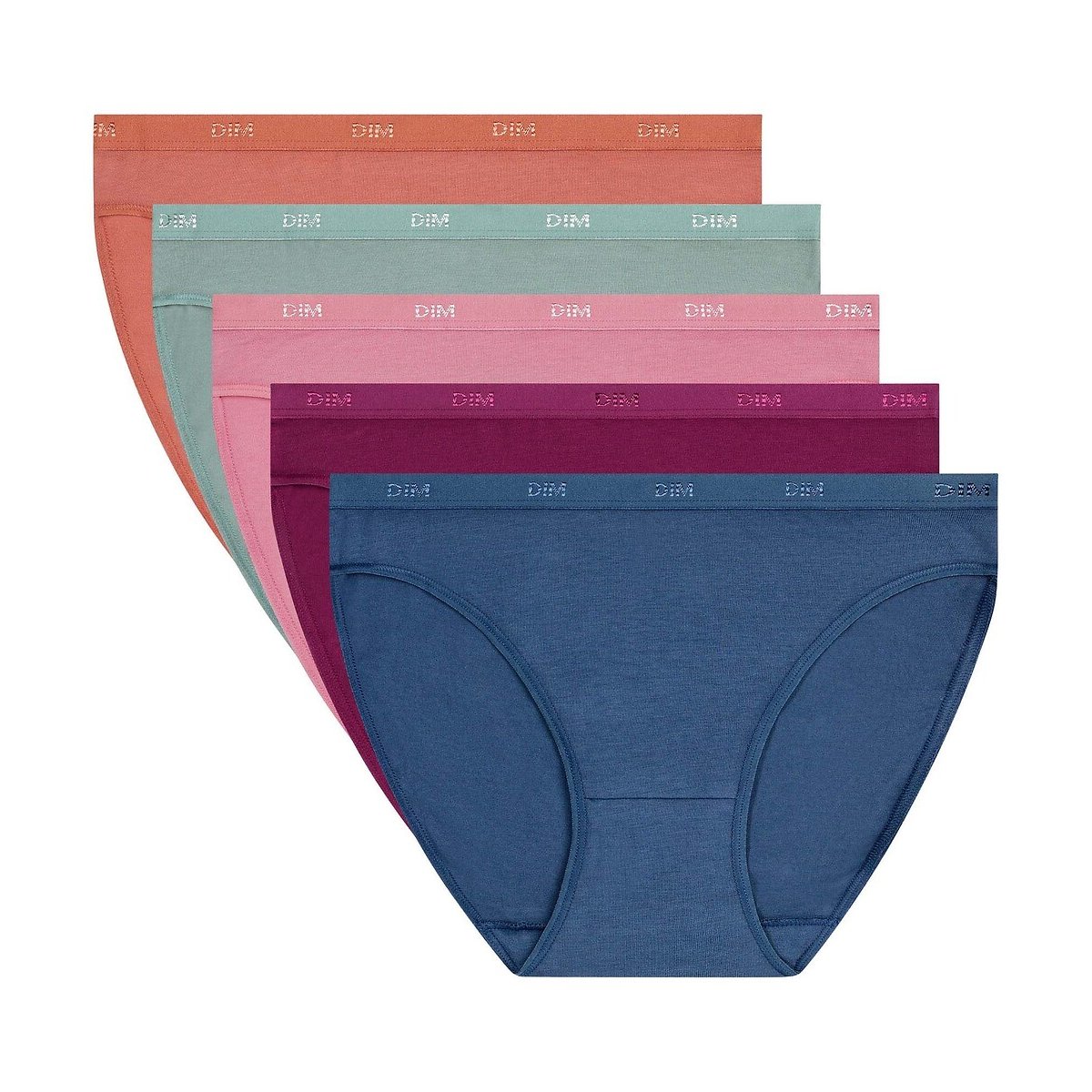 DIM Lote de 5 bragas Les Pockets Ecodim. Color