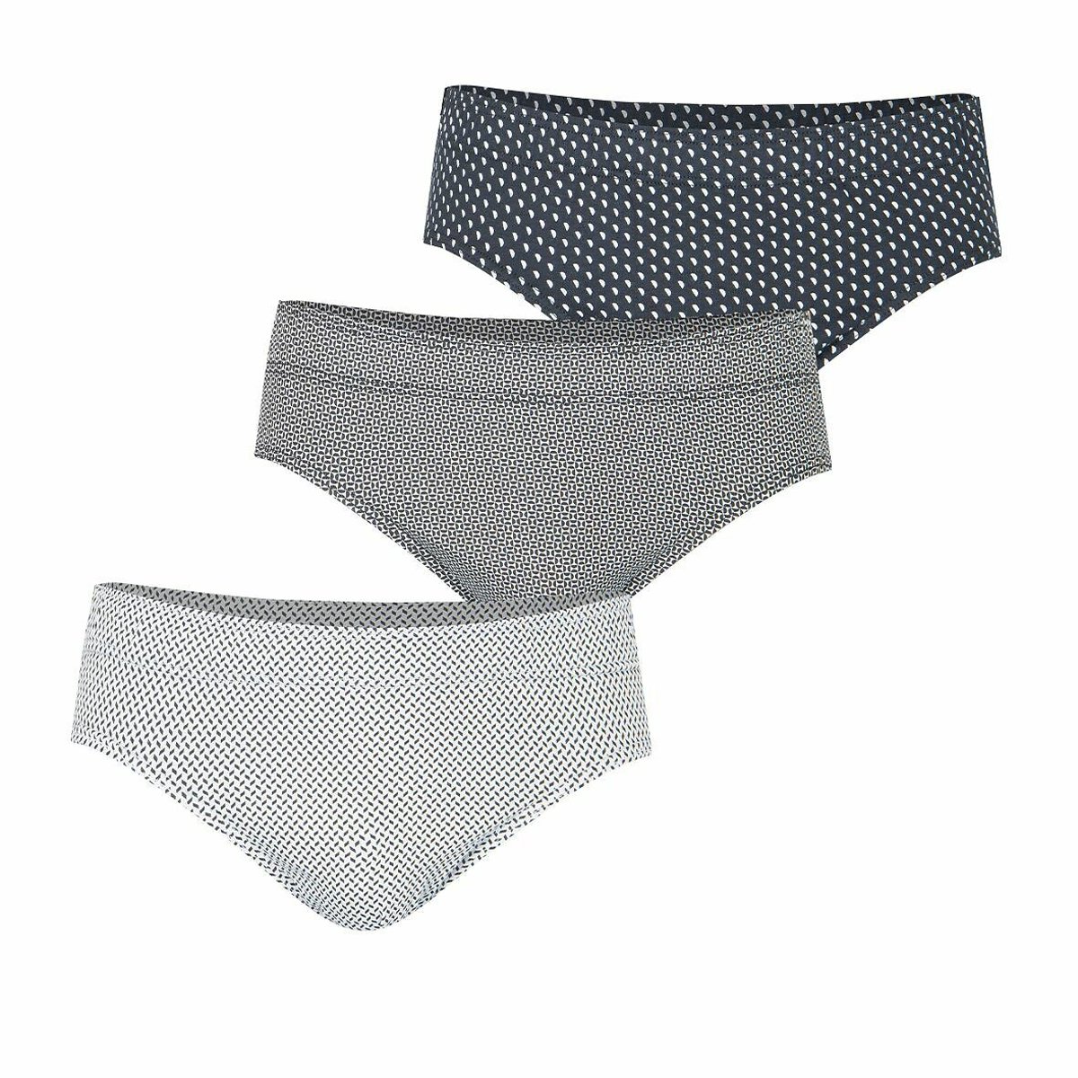 Eminence Pack Of 3 Knickers In Cotton Men's Black + Printed Xxl