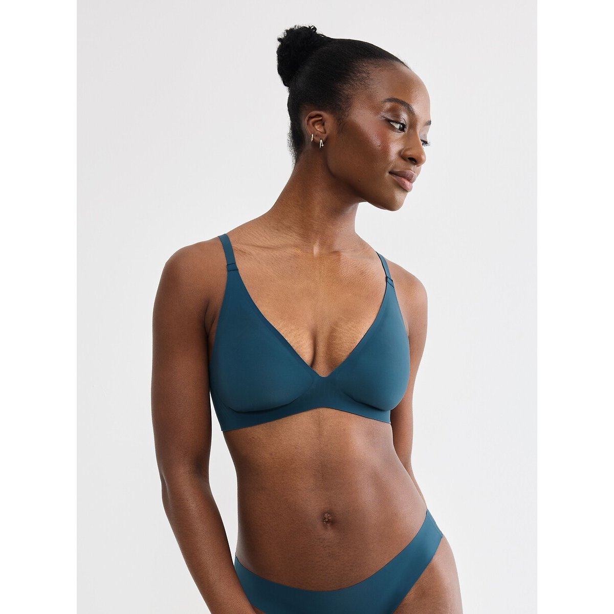 Sloggi Zero Feel 2.0 Non-Underwired Push-Up Bra Women's Smoky Blue Extra Large - La Redoute - Image 1