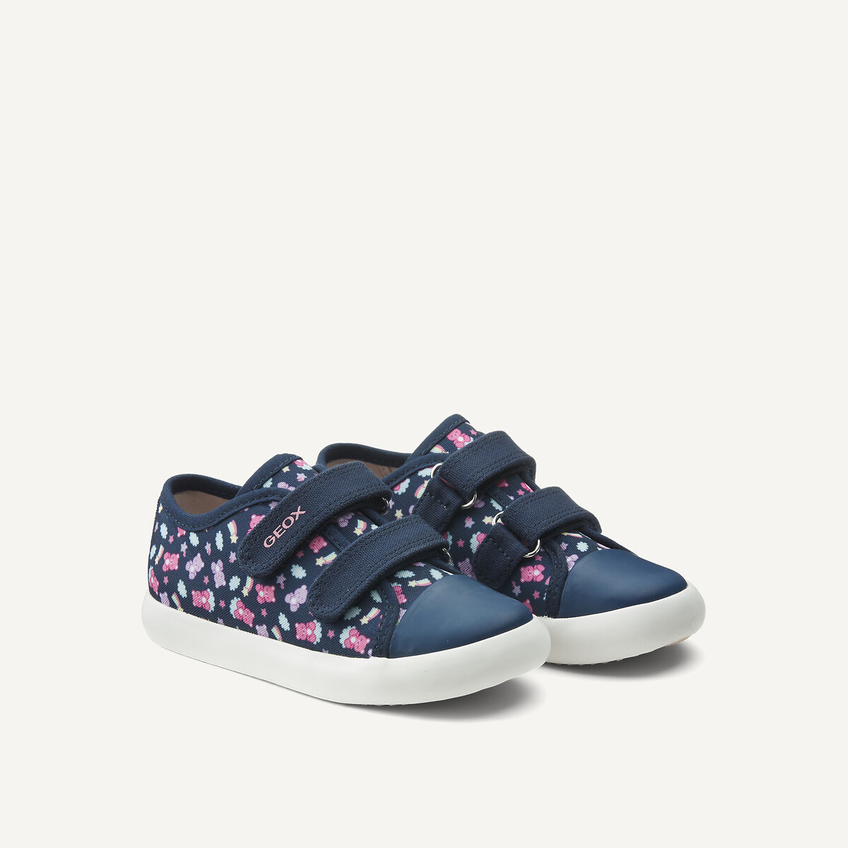 Geox Gisli Touch 'N' Close Trainers Navy Blue Size 21 (4.5) Kids