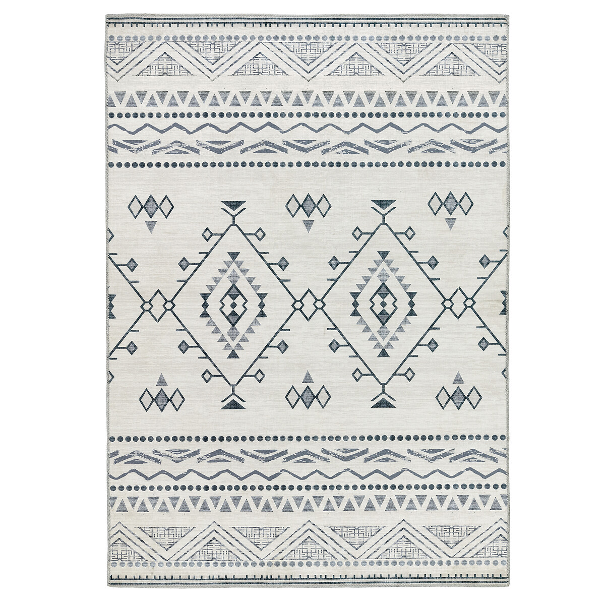 So'home Tribal Patterned Machine Washable Rug Unisex Grey/Cream Medium Kids