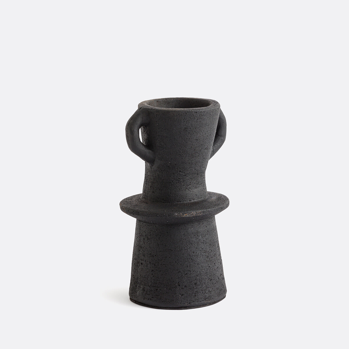 La Redoute Interieurs Kuro H24cm Decorative Terracotta Vase Unisex Black
