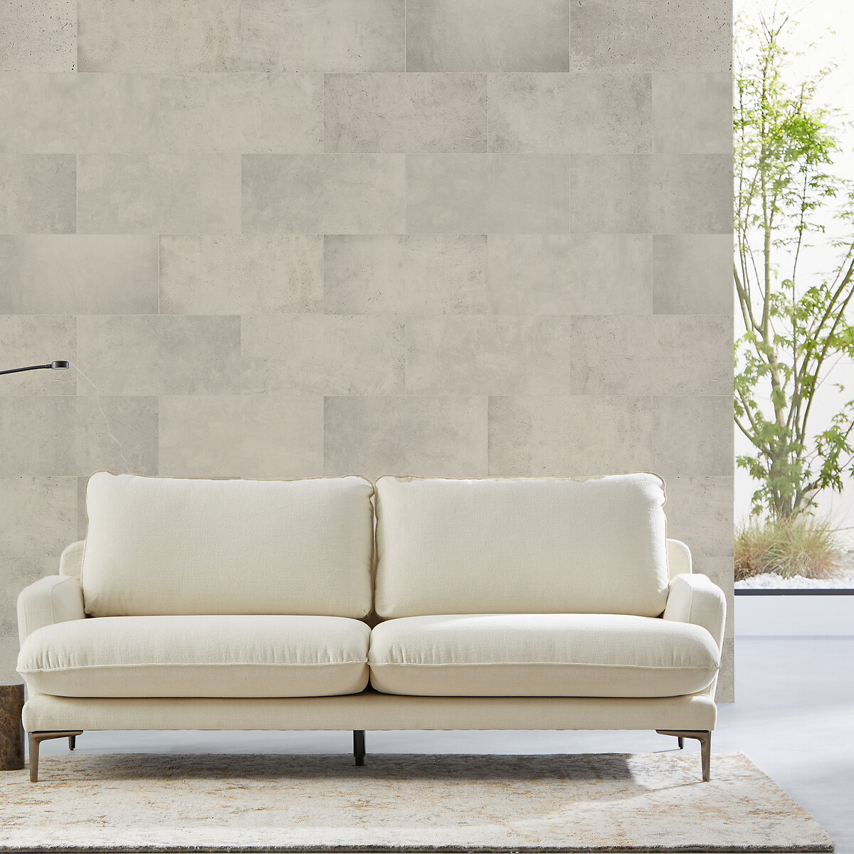 Am.pm Tuffeau Stone Effect Wallpaper Unisex White