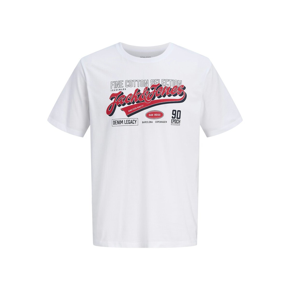 jack & jones T-shirt Met Korte Mouwen, Ronde Hals En Logo