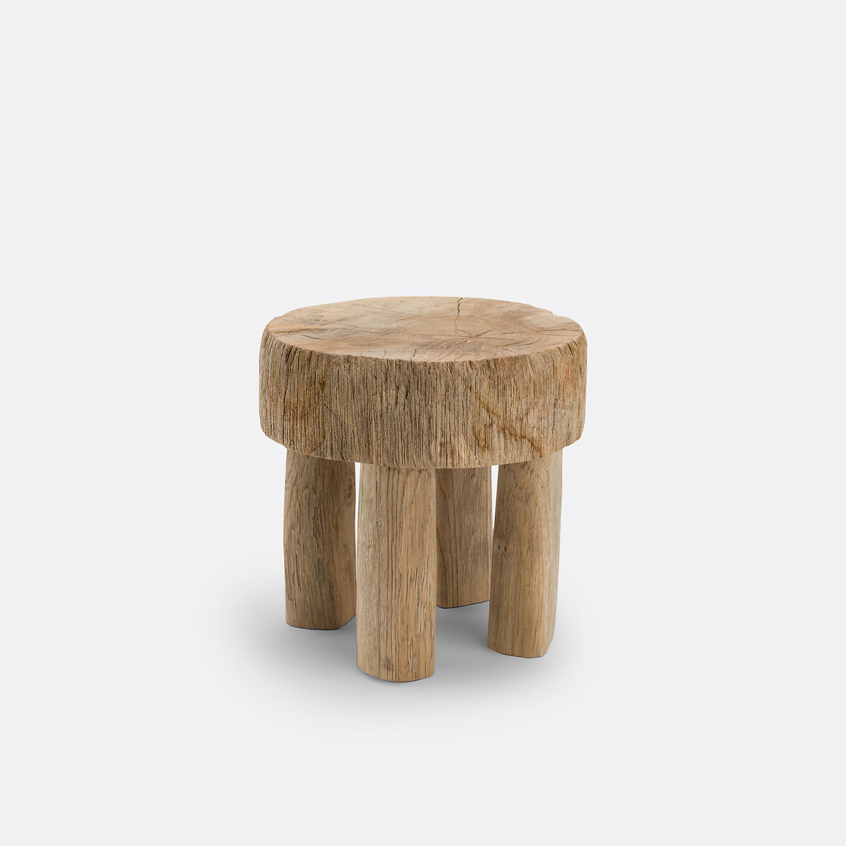 La Redoute Interieurs Ustabo 25Cm High Teak Stool Unisex Natural