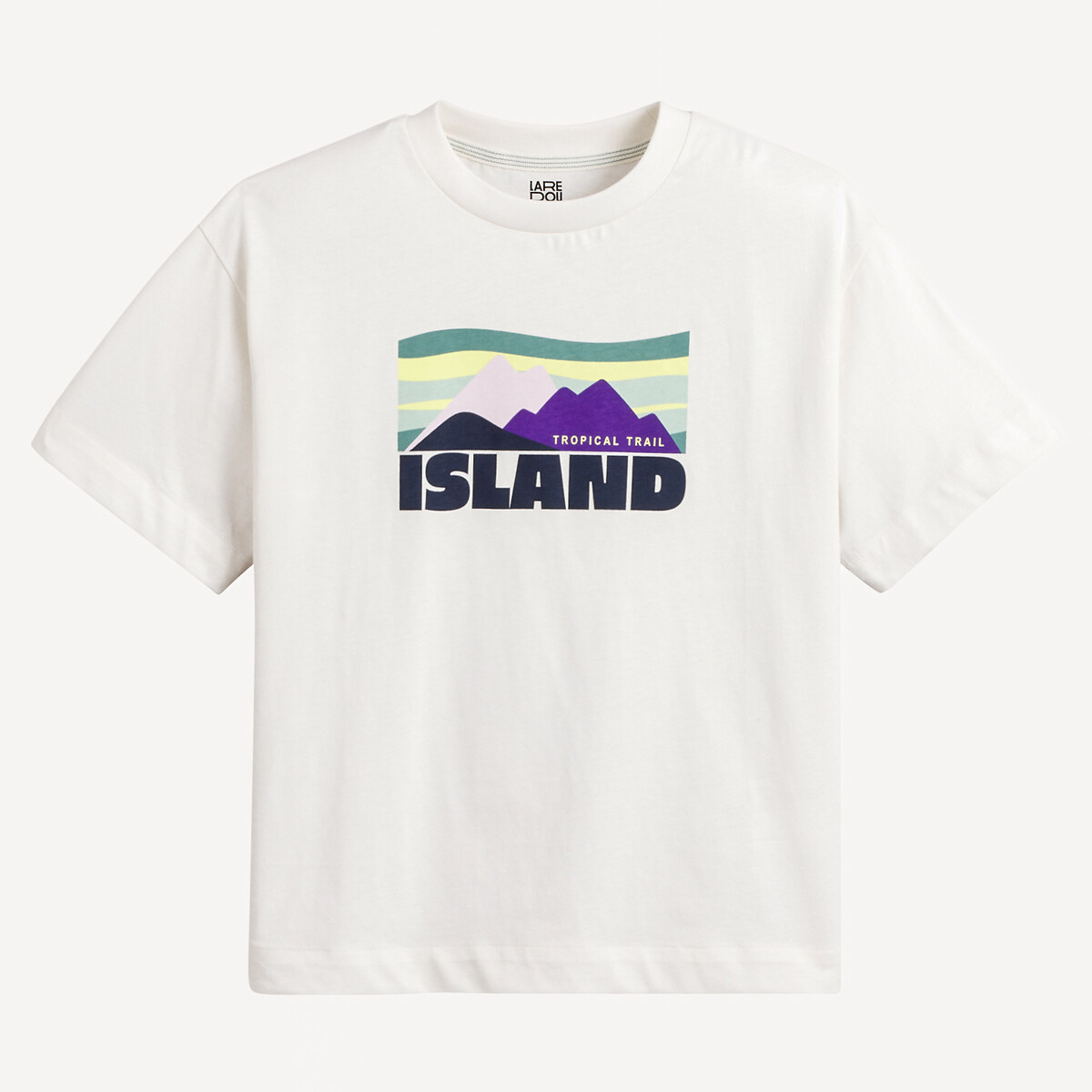Click to view product details and reviews for Mountain Print T Shirt With Crew Neck.